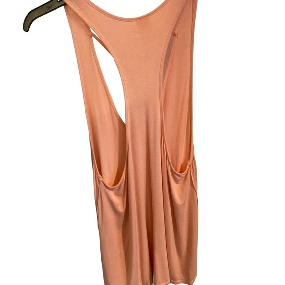 free people Amelia Y strap tank top in peach - Picture 7 of 8